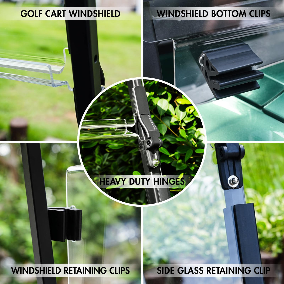 ENEKERP windshield installed without drilling for quick setup