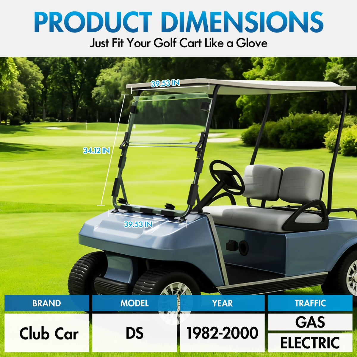 ENEKERP windshield polycarbonate clear view for sharp visibility