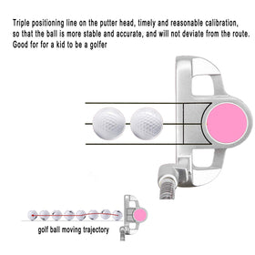 ENJOYCOOL Anti-slip grip on junior putter supports secure handling