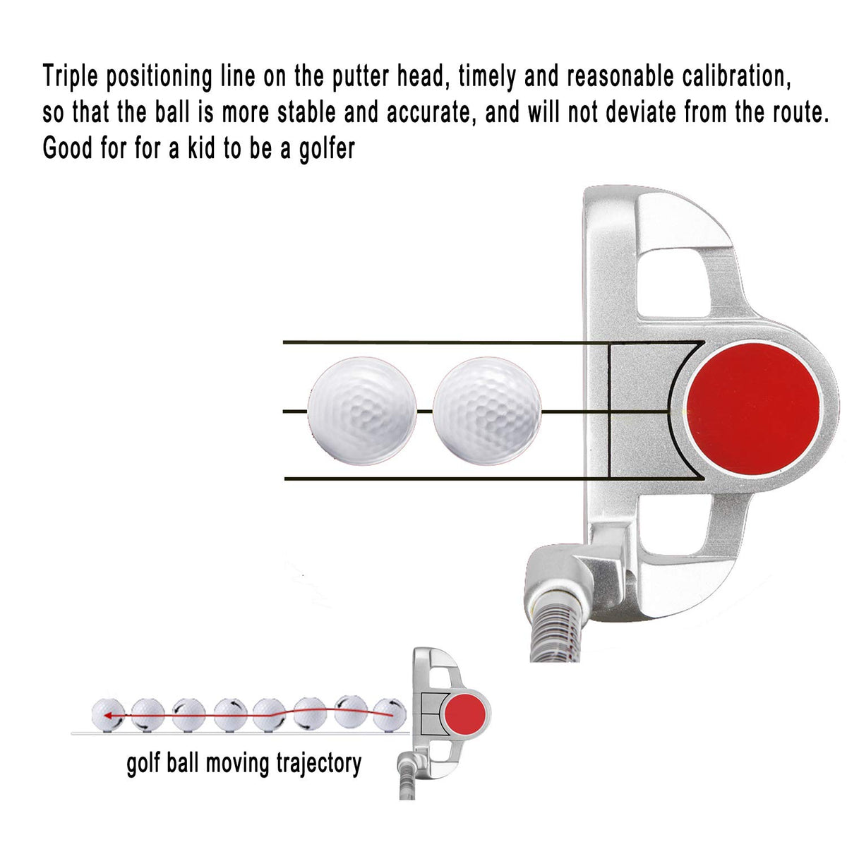 ENJOYCOOL anti-slip grip focus showing secure hold for confident swings