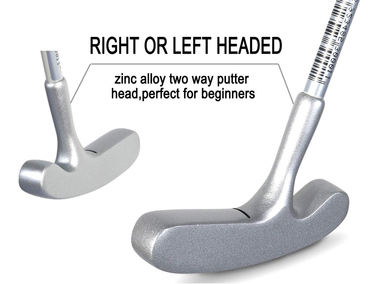 ENJOYCOOL close-up of aiming lines on putter head for better target alignment