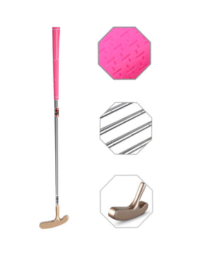 ENJOYCOOL Two Way Junior Putter with gold head for balanced practice.
