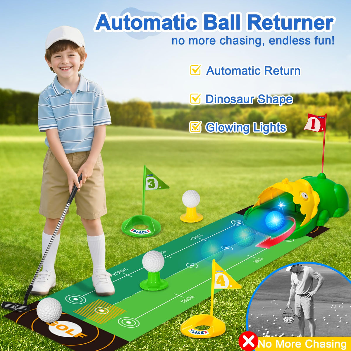Enjoyjoy glow golf balls illuminate play with bright visibility.