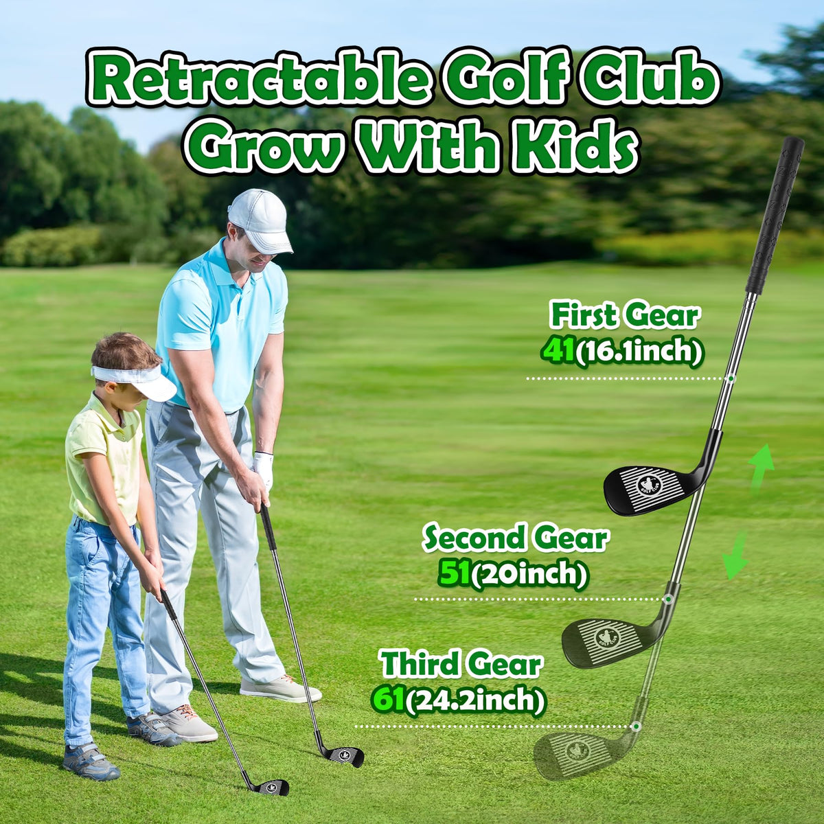 Enjoyjoy Kids Golf Set durable, non-toxic design for safe indoor or outdoor play.