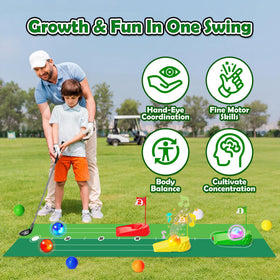 Enjoyjoy Kids Golf Set suitable for indoor and outdoor play for toddlers.