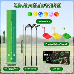 Enjoyjoy Kids Golf Set bright colors enhance visibility and target practice.