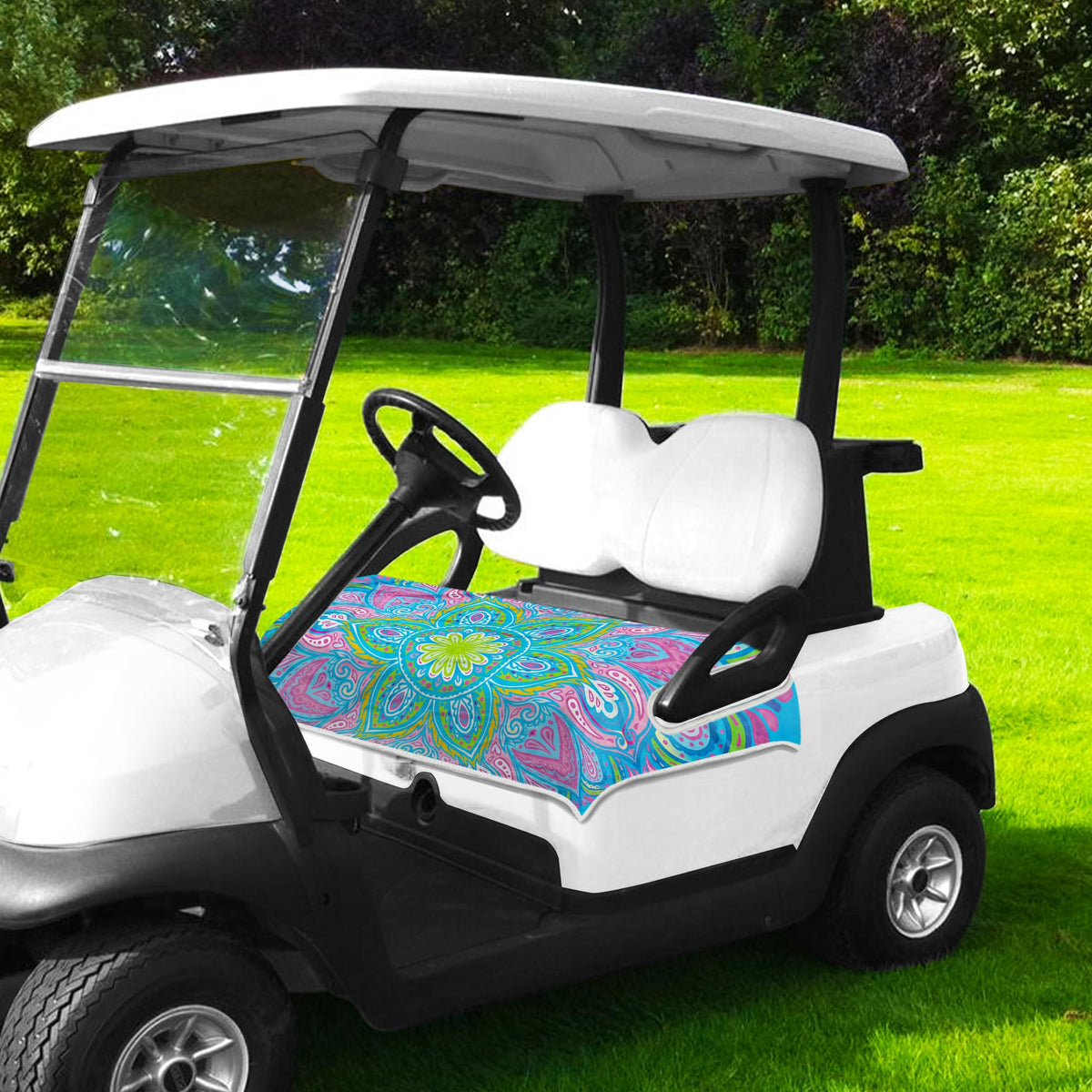 ENYORSEL premium soft microfiber fabric keeps seats comfortable year-round.