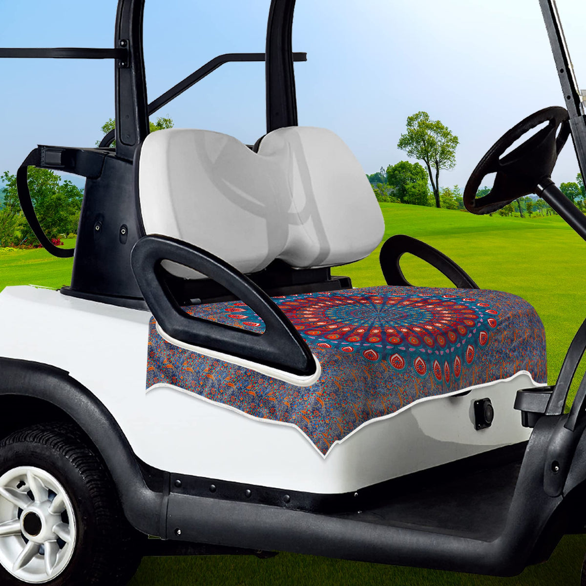 ENYORSEL gift-ready golf cart cover adds style and comfort for any golfer.