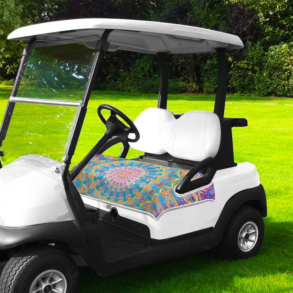 ENYORSEL ENYORSE dirt protection and seat care in everyday golf cart use.