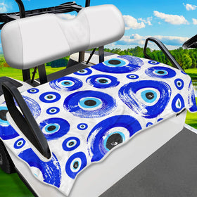 ENYORSEL golf cart seat covers with ethnic pattern for stylish comfort.