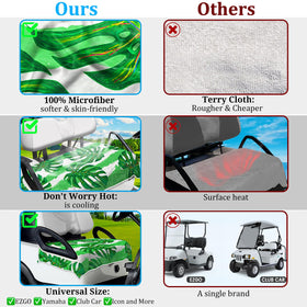 51x31 inch universal fit for most 2-person golf carts
