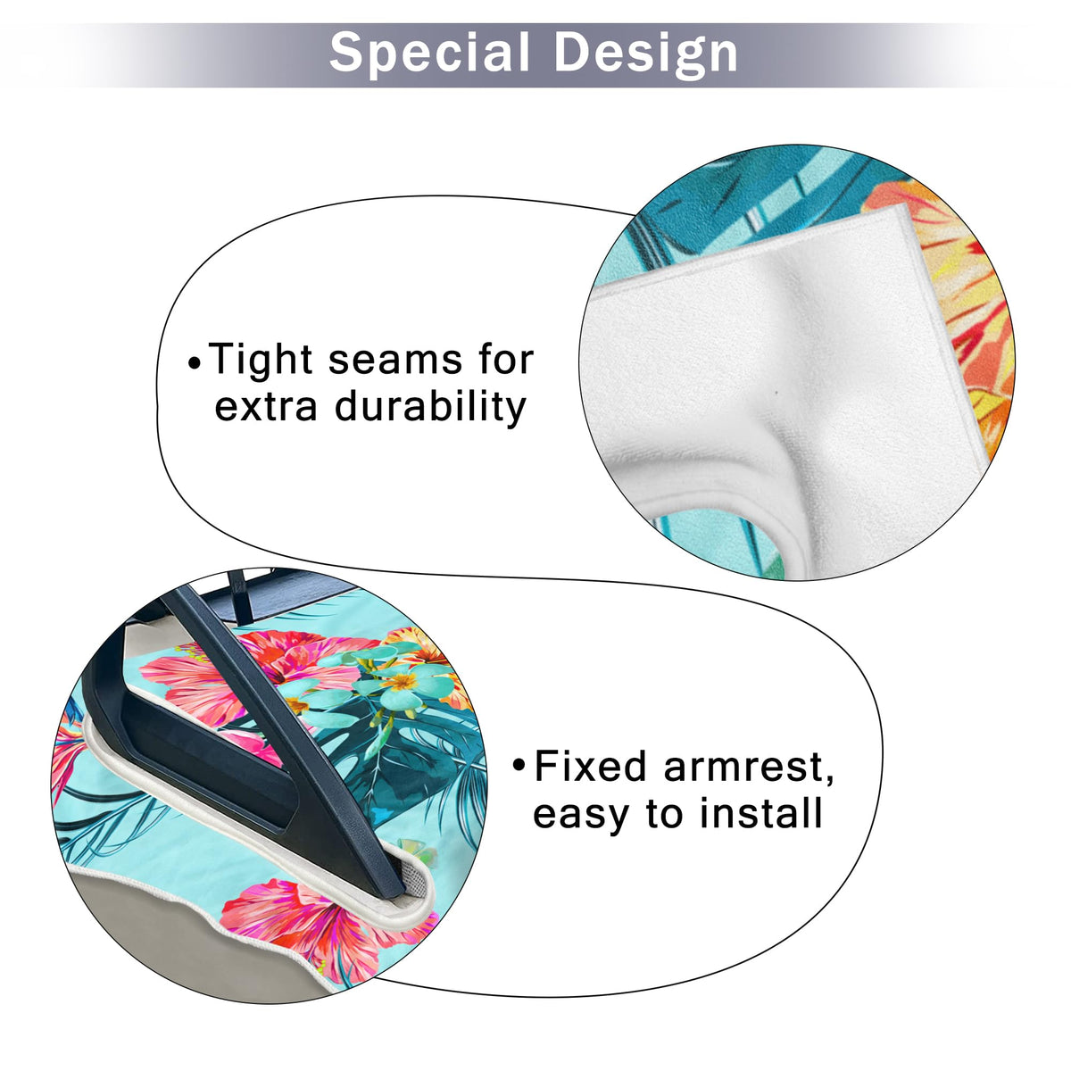 ENYORSEL seat towel in soft microfiber enhances comfort and keeps seats dry.