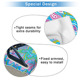 ENYORSEL universal-fit seat cover keeps two-seat carts clean and refreshed.