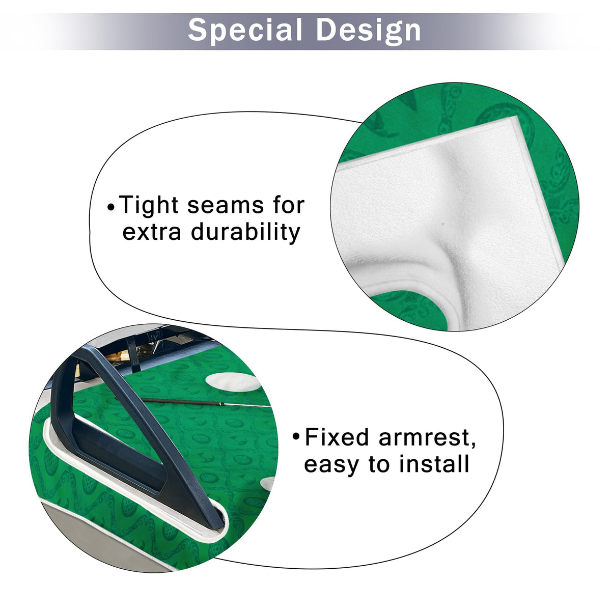 ENYORSEL breathable golf cart accessories help keep you cool on hot days.
