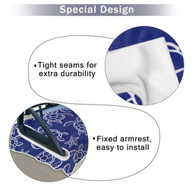 ENYORSEL breathable microfiber seat blanket adds comfort on a golf cart