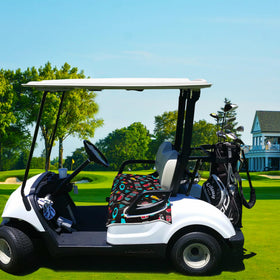 ENYORSEL club-car-ezgo-compatible-seat-cover fits most models on carts.