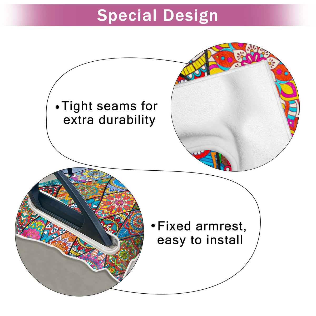 ENYORSEL durable seat towel with stylish pattern for protection.