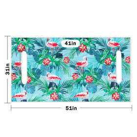 ENYORSEL durable and stylish flamingo-pattern seat blanket enhances interior.