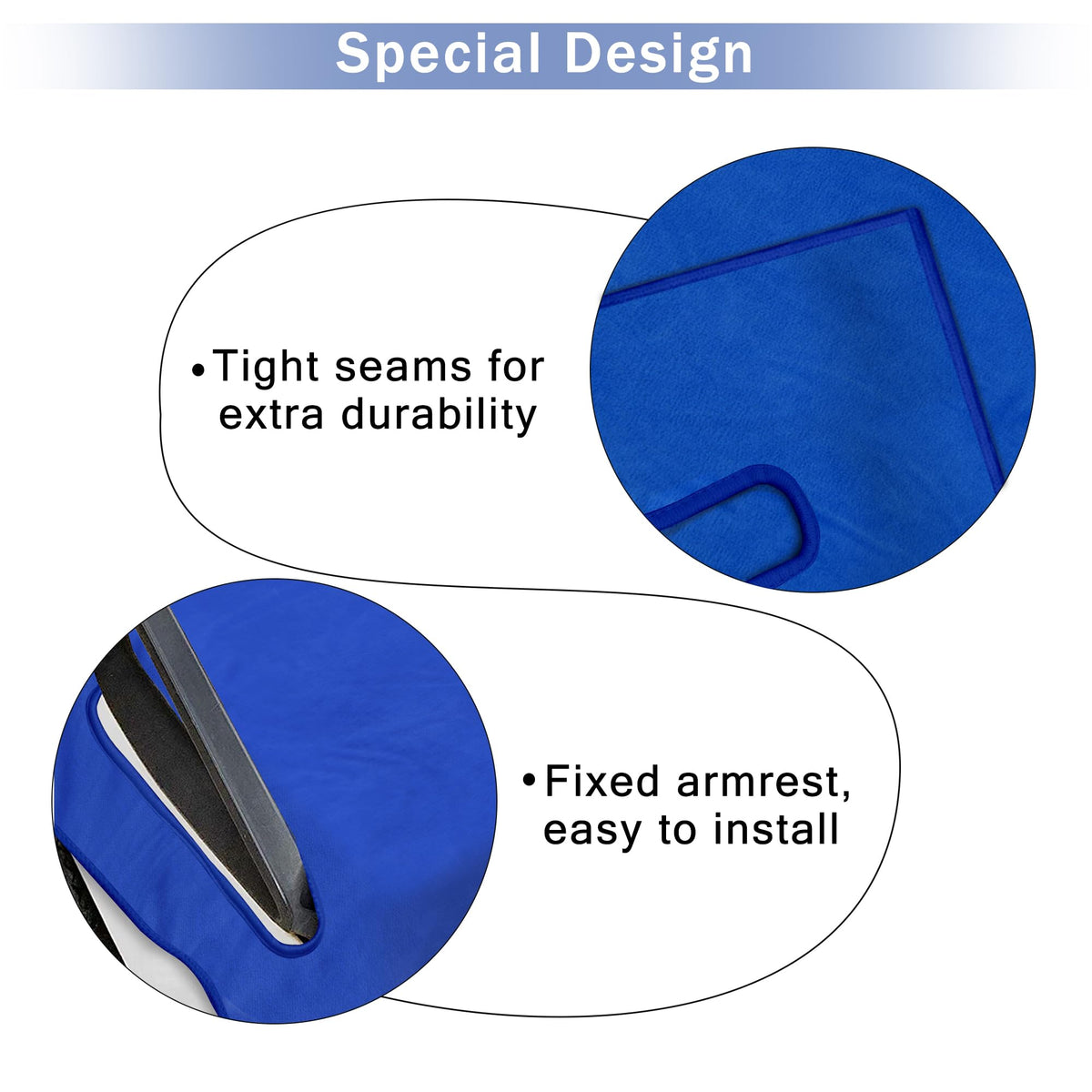 Close-up of ENYORSEL fabric showing breathable, soft material.