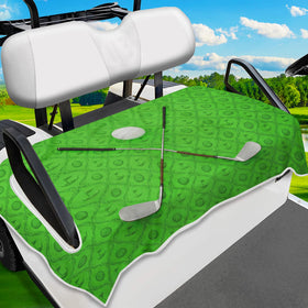 ENYORSEL golf cart seat cover light green for universal fit and moisture management.