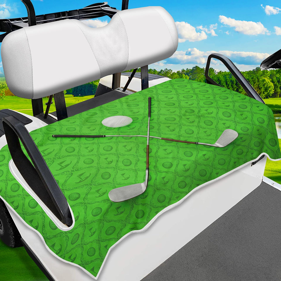ENYORSEL golf cart seat cover light green for universal fit and moisture management.