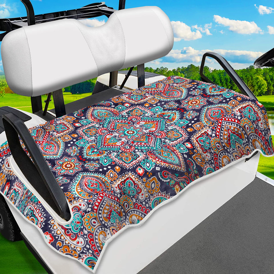 ENYORSEL ENYORSE mandala-02 seat cover keeps golf carts cool and protected
