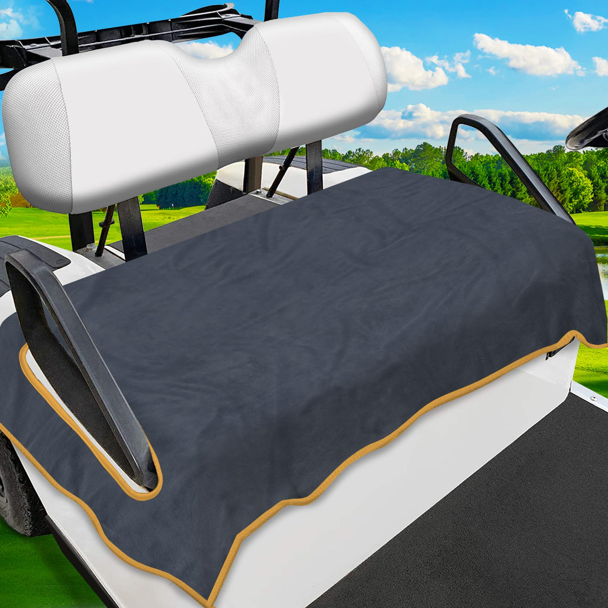 ENYORSEL universal-fit golf cart seat covers for 51x30 inches keep seats dry.