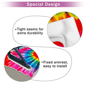 ENYORSEL tie-dye red seat cover keeps seats cool and stylish