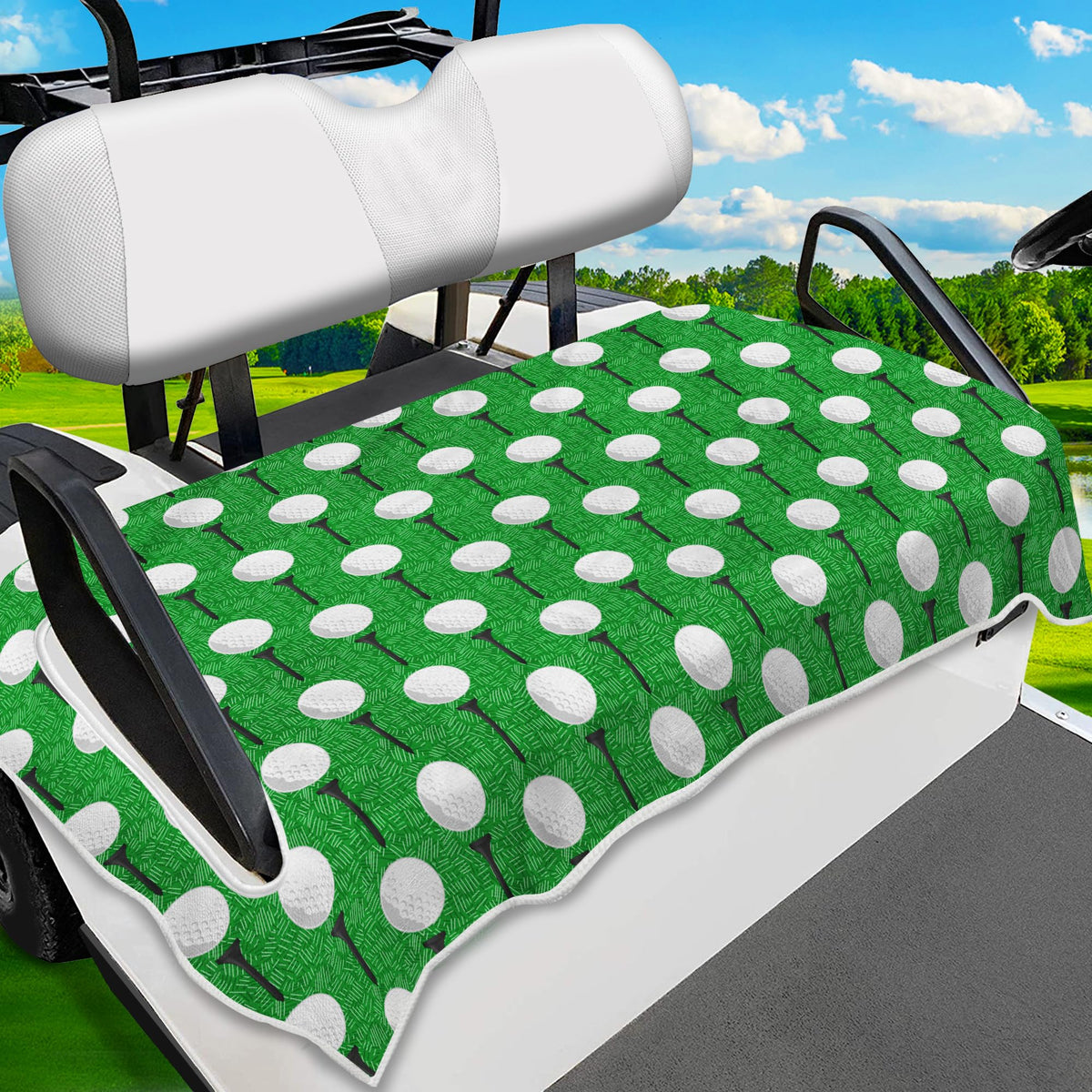ENYORSEL golf cart seat covers provide durable protection for EZGO, Club Car, and Icon carts