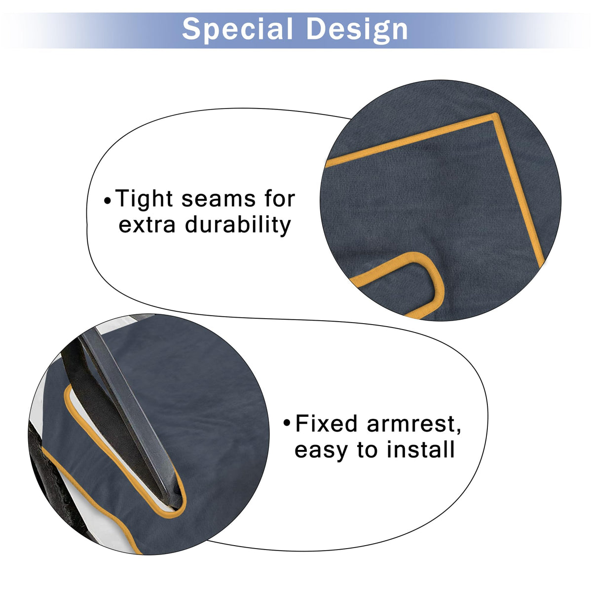 ENYORSEL towel blanket for quick installation on golf carts protects seats.