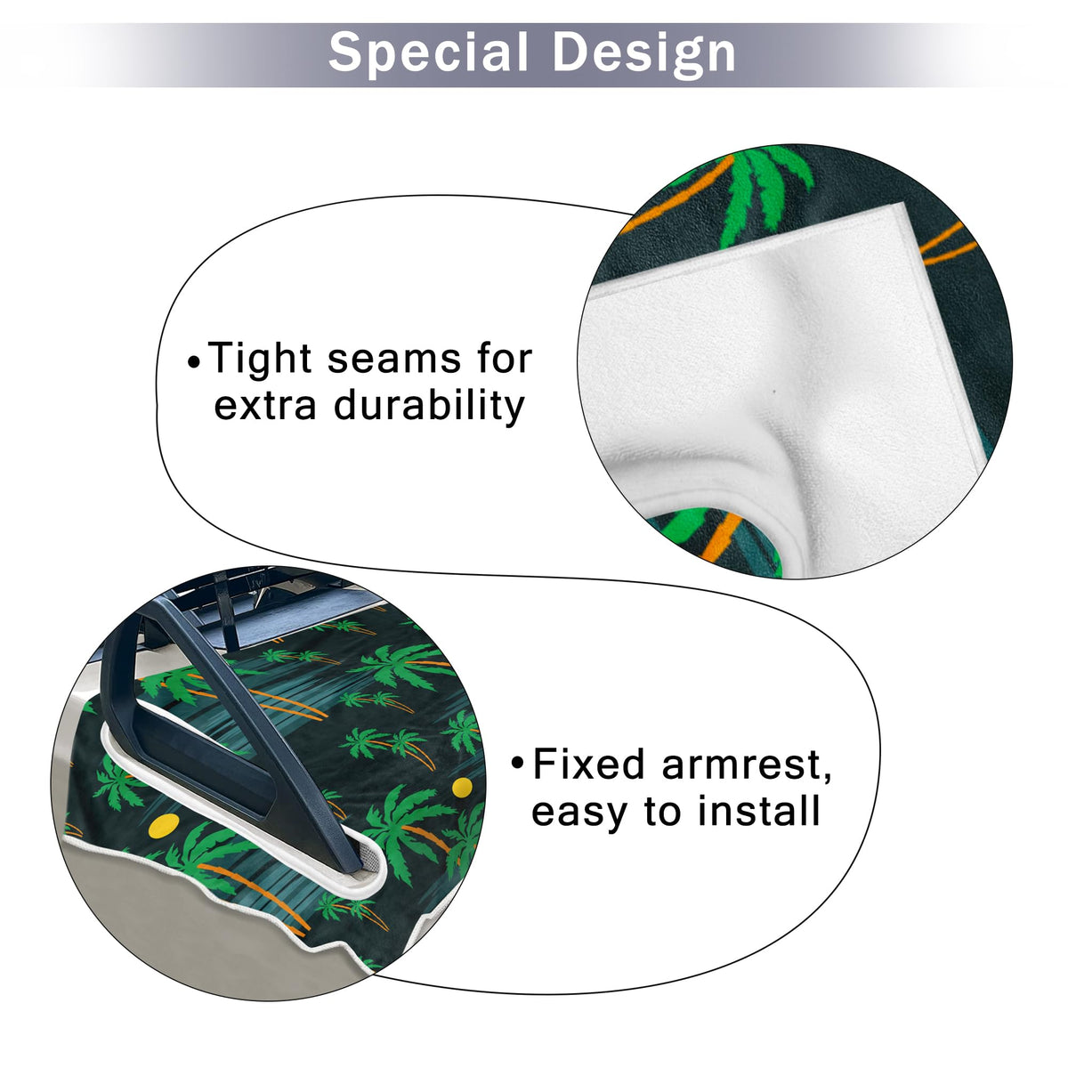 ENYORSEL microfiber seat towel blanket keeps you dry and comfortable.