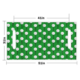 ENYORSEL golf-themed pattern adds style while shielding upholstery from dust and wear