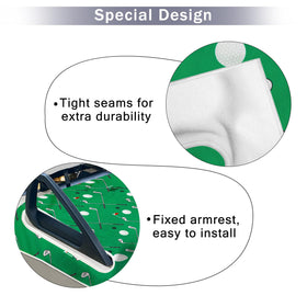 ENYORSEL golf-themed pattern seat towel adds stylish flair during rounds.