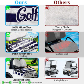 ENYORSEL microfiber golf seat blanket provides dry comfort in all seasons.