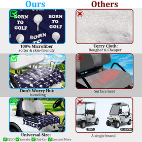 ENYORSEL microfiber golf seat towel provides soft, breathable cushioning during rounds.