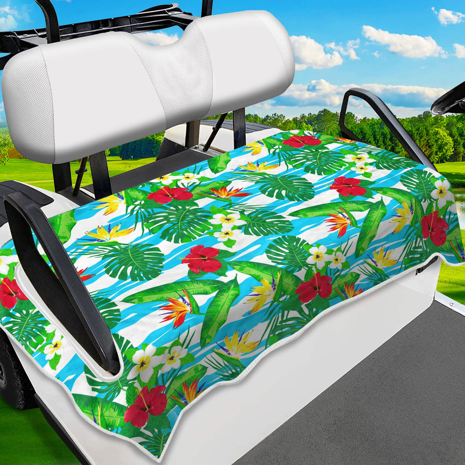 ENYORSEL tropical floral seat cover protects upholstery while adding style