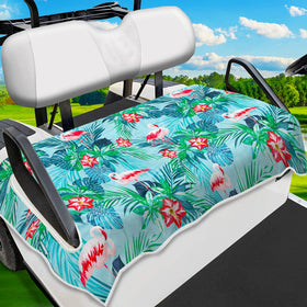 ENYORSEL tropical plant flamingo seat cover protects seats while adding vibrant style.