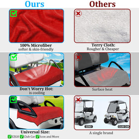 ENYORSEL universal fit covers EZGO, Yamaha, Club Car seats