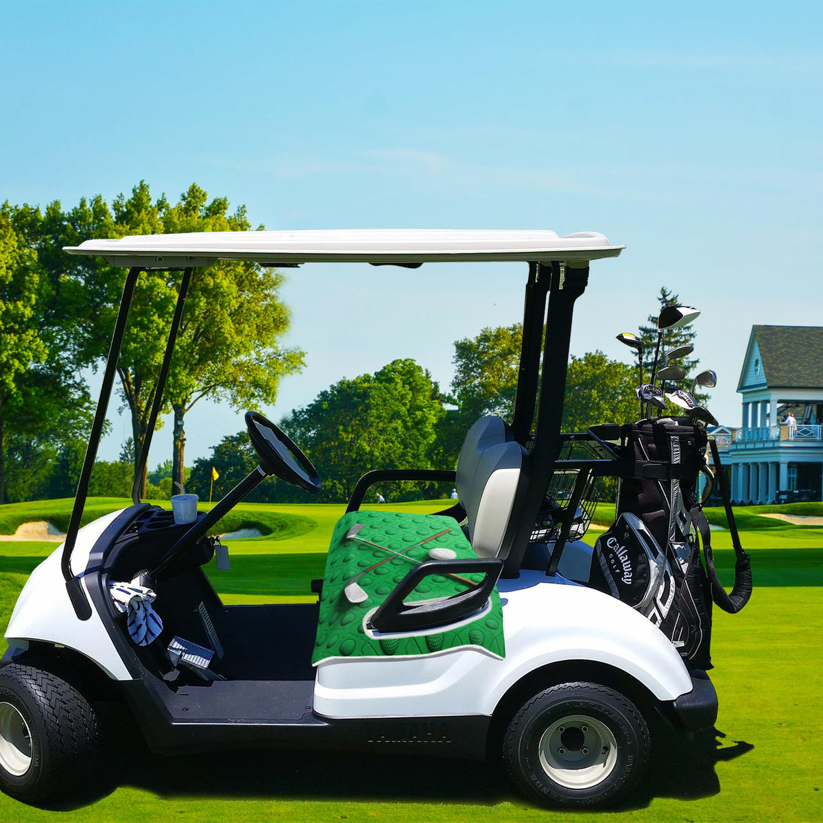 ENYORSEL universal fit suits most two-seat golf carts.