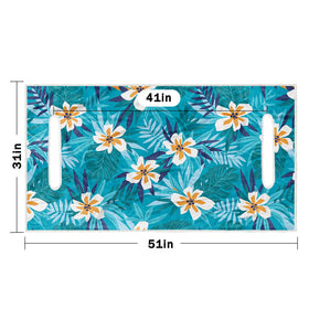 ENYORSEL white flowers pattern adds visual charm while protecting seats from wear.