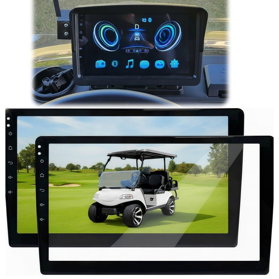 Eoho 9inch screen protector with left buttons shields EV display while maintaining clarity.