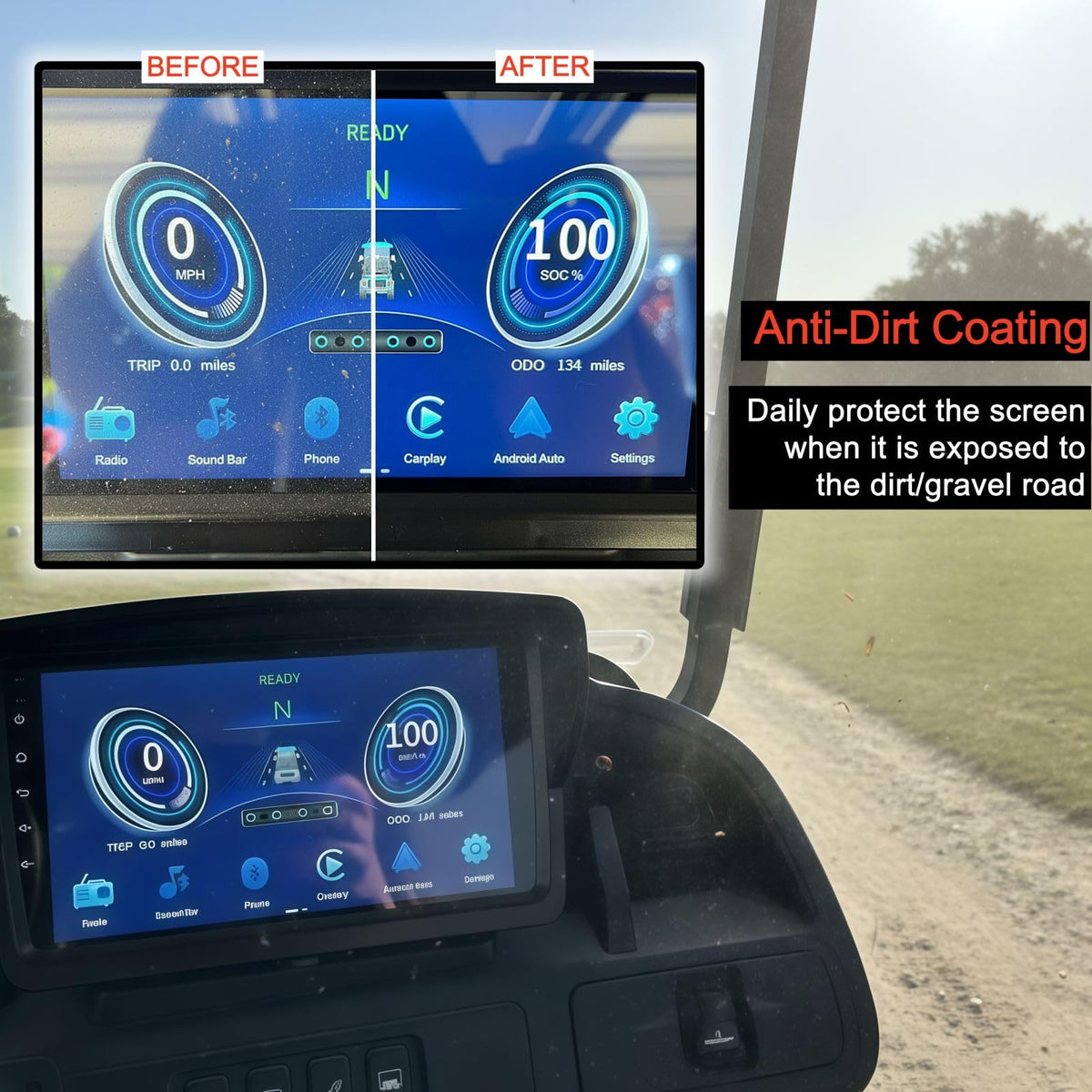 Eoho easy-install screen protector kit enables bubble-free application.