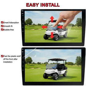 Eoho left-side button cutout protector fits EV displays with precise alignment.