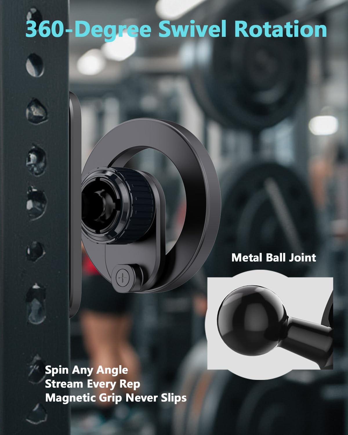 EPhemeralLuxe full camera visibility during workouts with unobstructed rear camera angle.