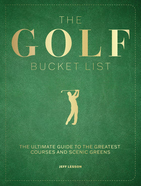 Epic Ink Golf Bucket List cover in vegan leather with premium heat-stamped detail.