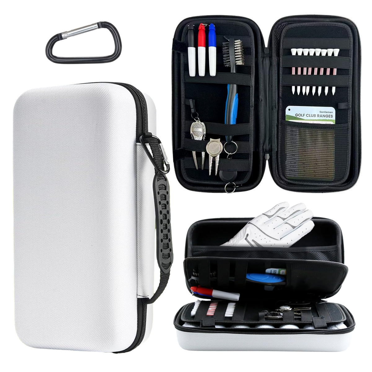 Epinovo golf glove case with hard-shell protection keeps gear safe on the course.