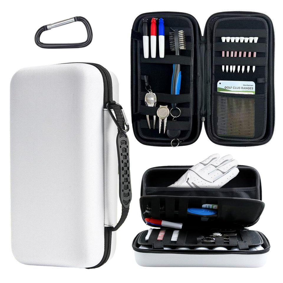 Epinovo golf glove case with hard-shell protection keeps gear safe on the course.