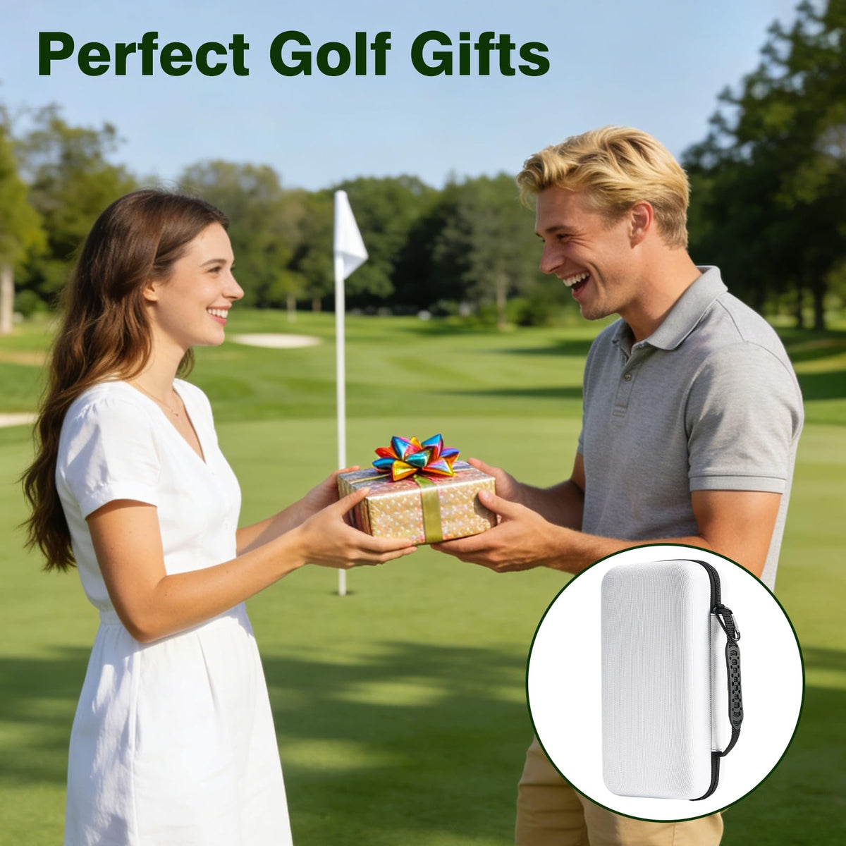 Epinovo golf glove case has large capacity for gloves, tees, and more.
