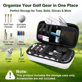 Epinovo case includes removable glove shaper to keep gloves wrinkle-free.