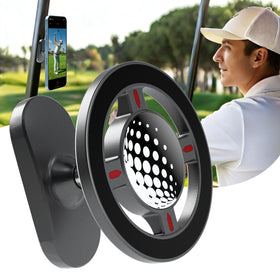 Epinovo strong-magnetic golf cart holder with high-tensity magnets secures your phone on rough fairways